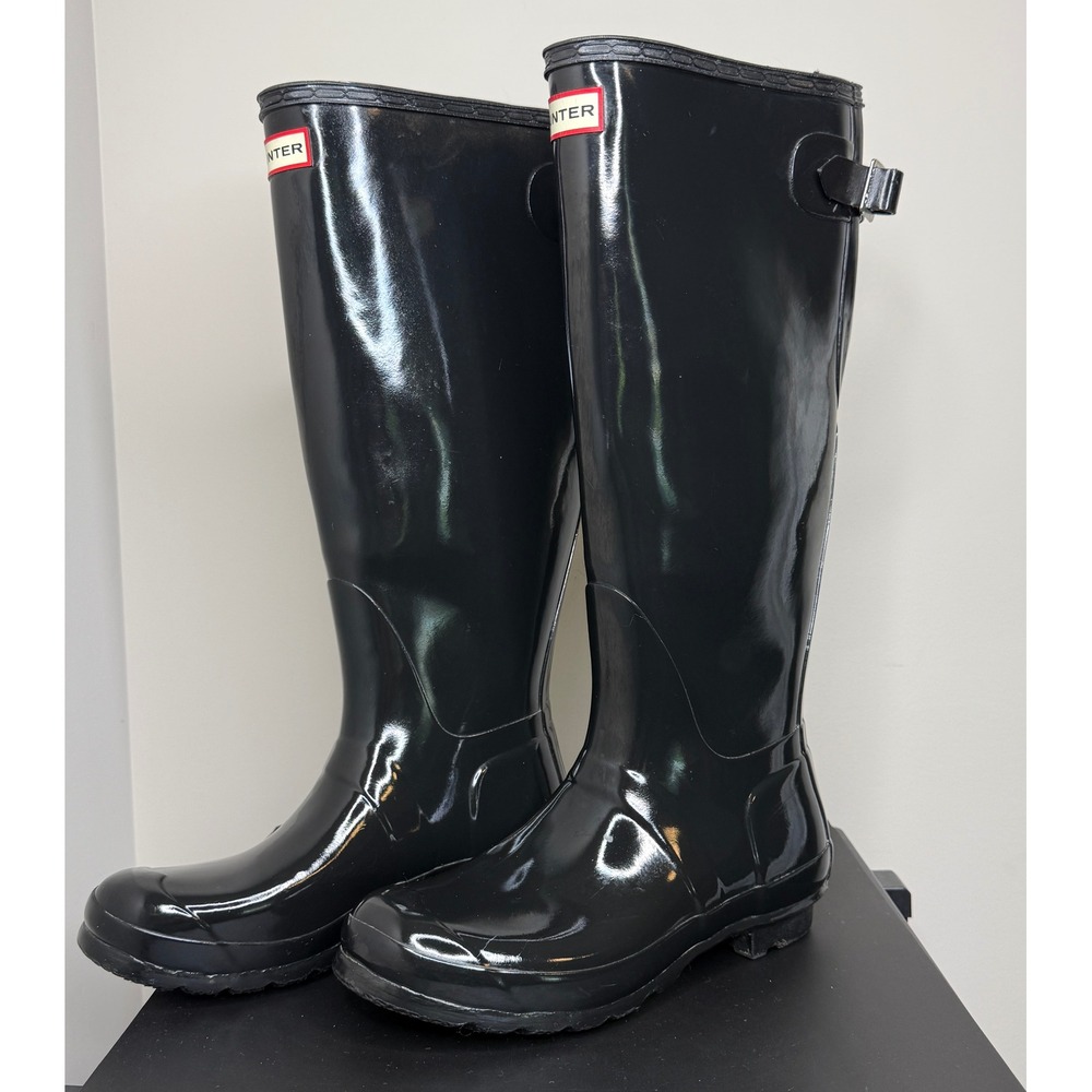 Hunter Women's Original Tall Gloss Rain Boots Size 8